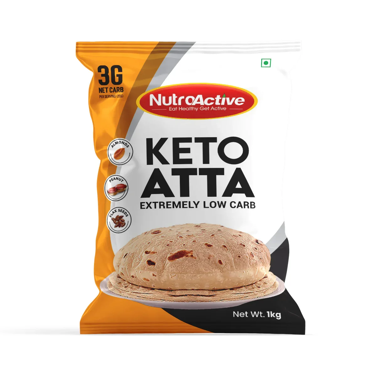 NutroActive Keto Atta 1kg with Keto Sugar 250g Combo - Image 2